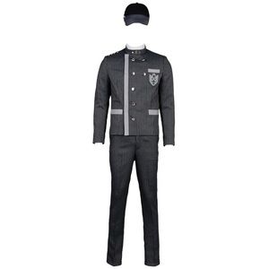 Shuichi Saihara Danganronpa Uniform Suit Cosplay Wig and Hat Included! Small